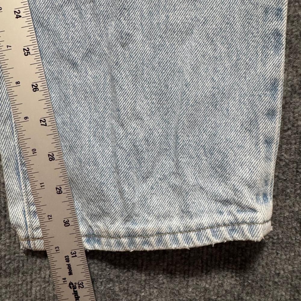 Lee Jeans Mens Vintage 90s Light Wash Straight Leg Denim Jeans 30x31 Light Blue - Picture 9 of 12